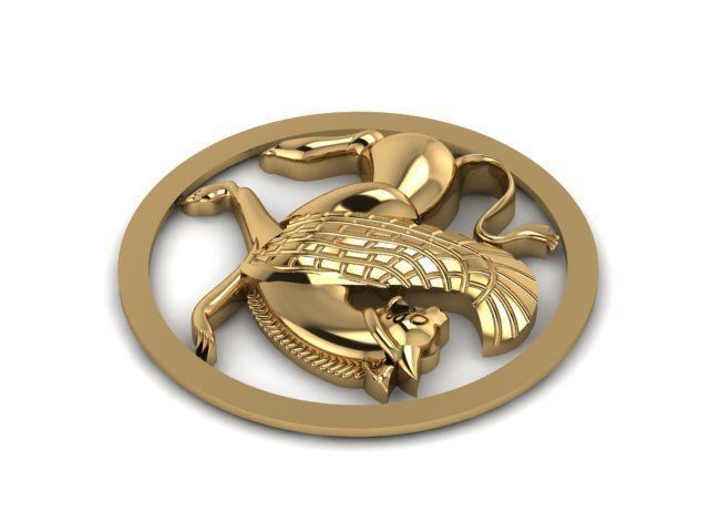 B-114 persian lion  3D print model_5