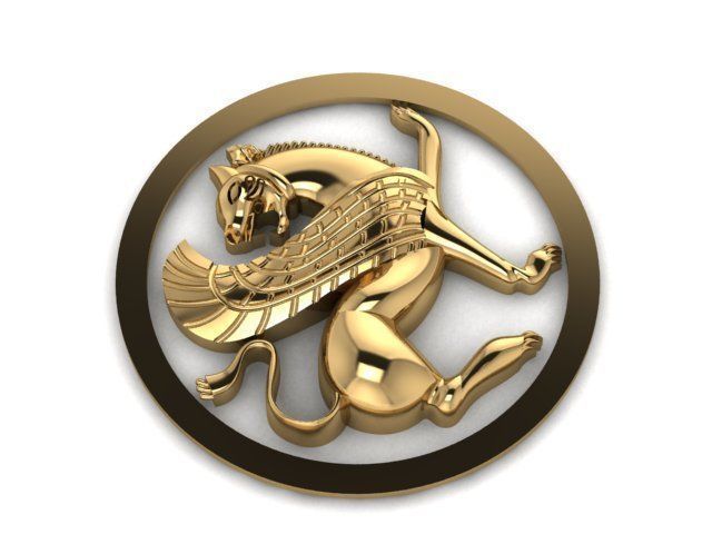 B-114 persian lion  3D print model_6