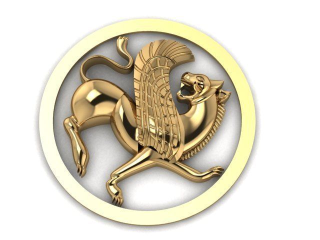 B-114 persian lion  3D print model_3