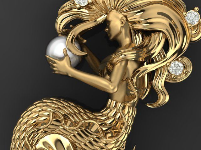 Mermaid 01 3D print model_16