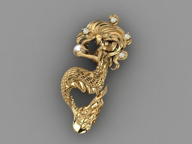 Mermaid 01 3D print model_1