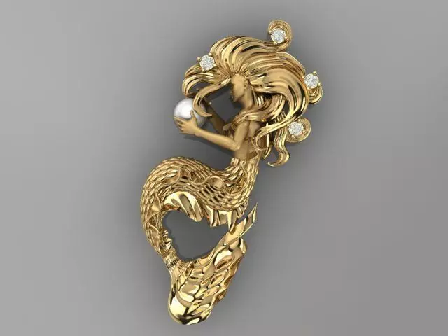 Mermaid 01 3D print model_0