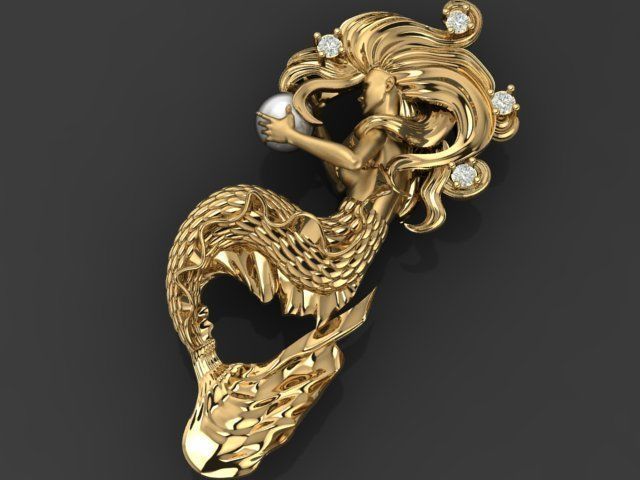 Mermaid 01 3D print model_14