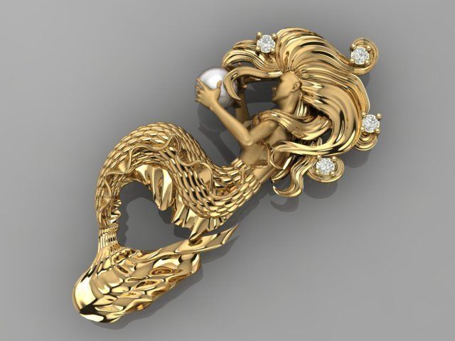 Mermaid 01 3D print model_18