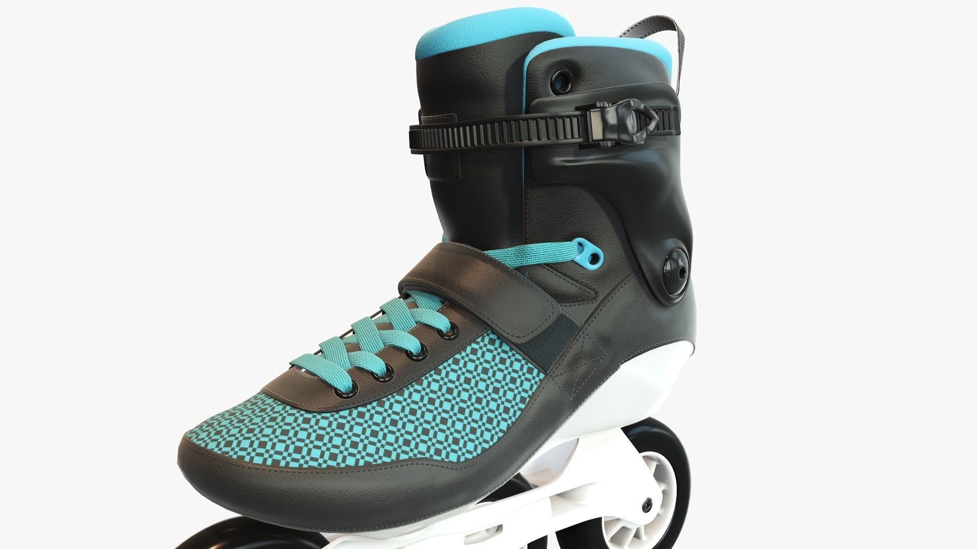 Roller skates inline 3D model_12