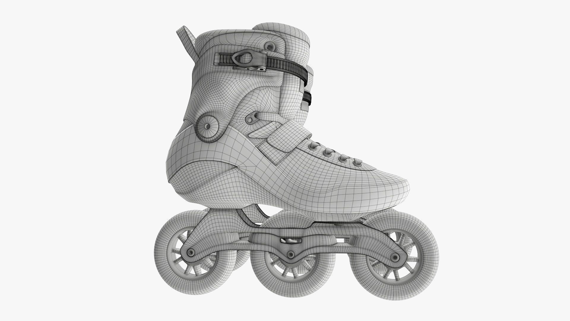 Roller skates inline 3D model_16