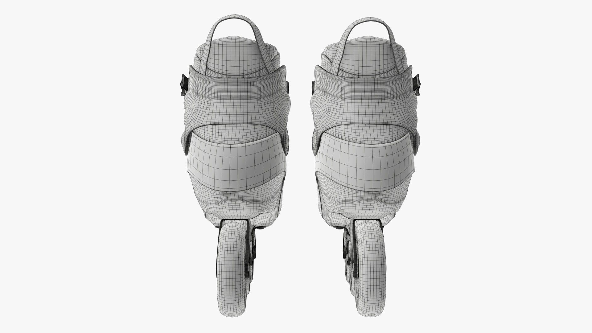 Roller skates inline 3D model_21