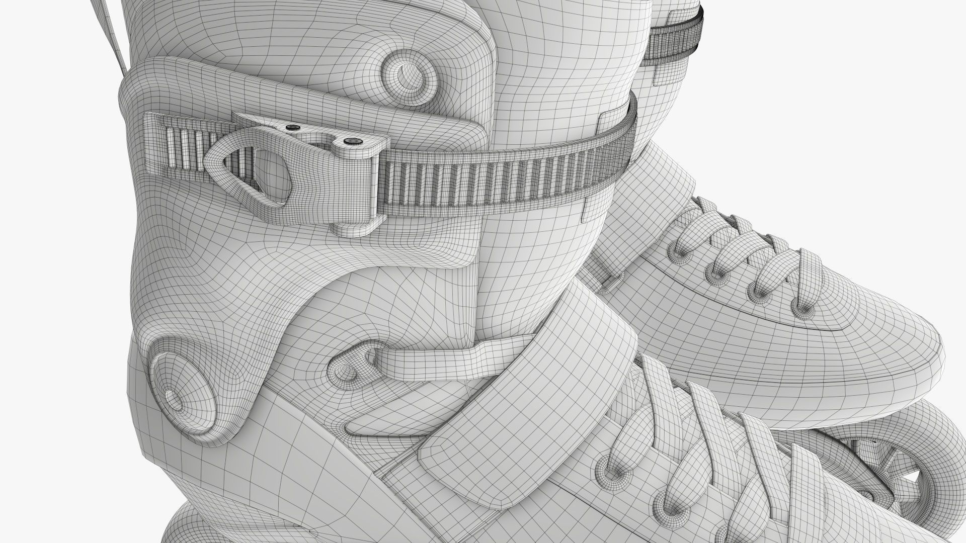 Roller skates inline 3D model_19