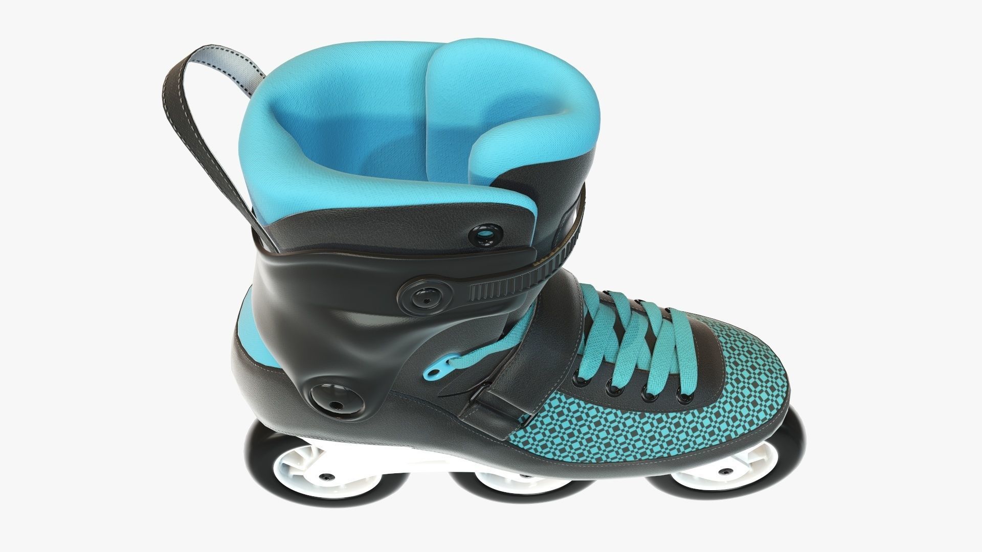 Roller skates inline 3D model_7