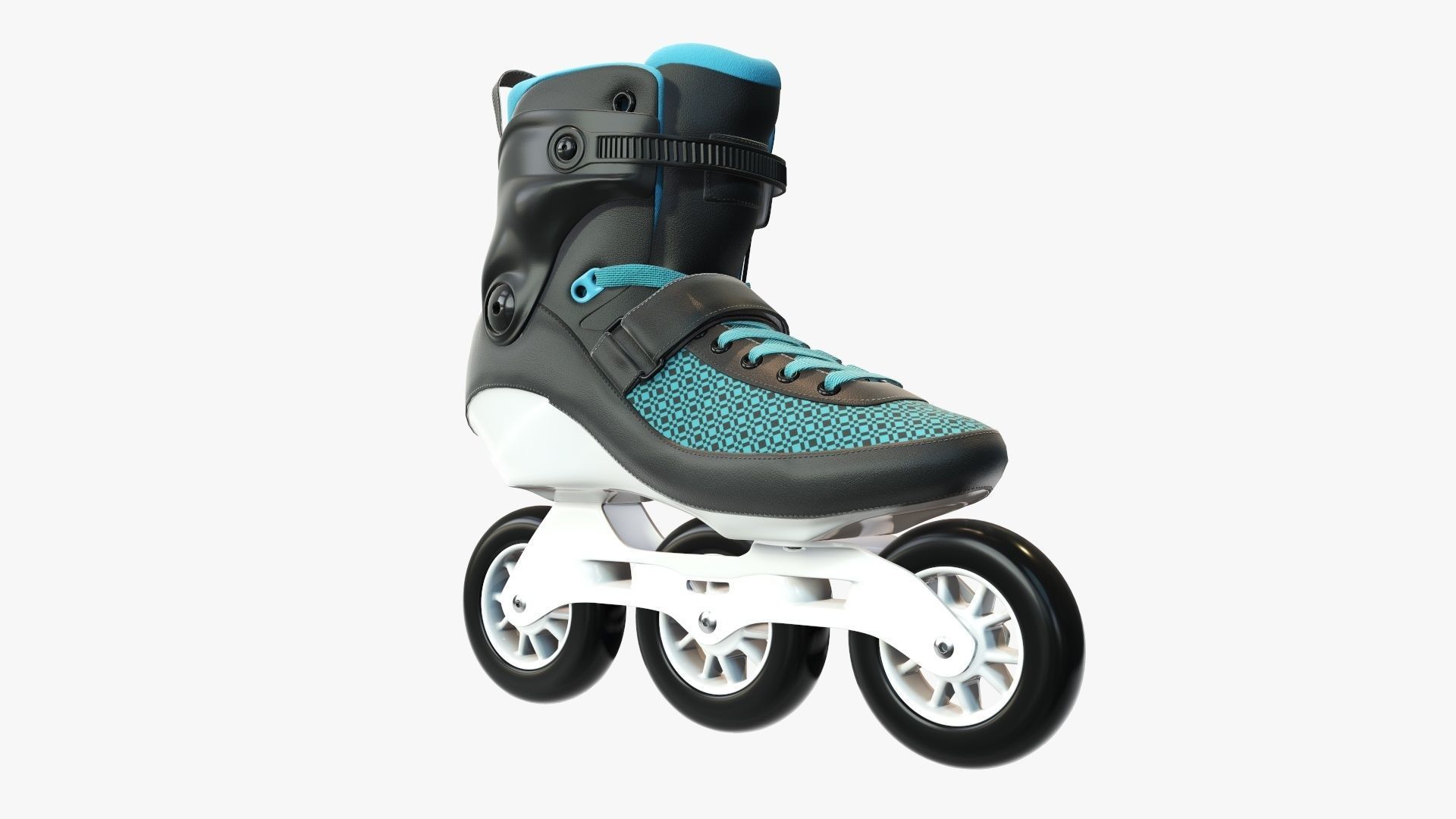 Roller skates inline 3D model_4