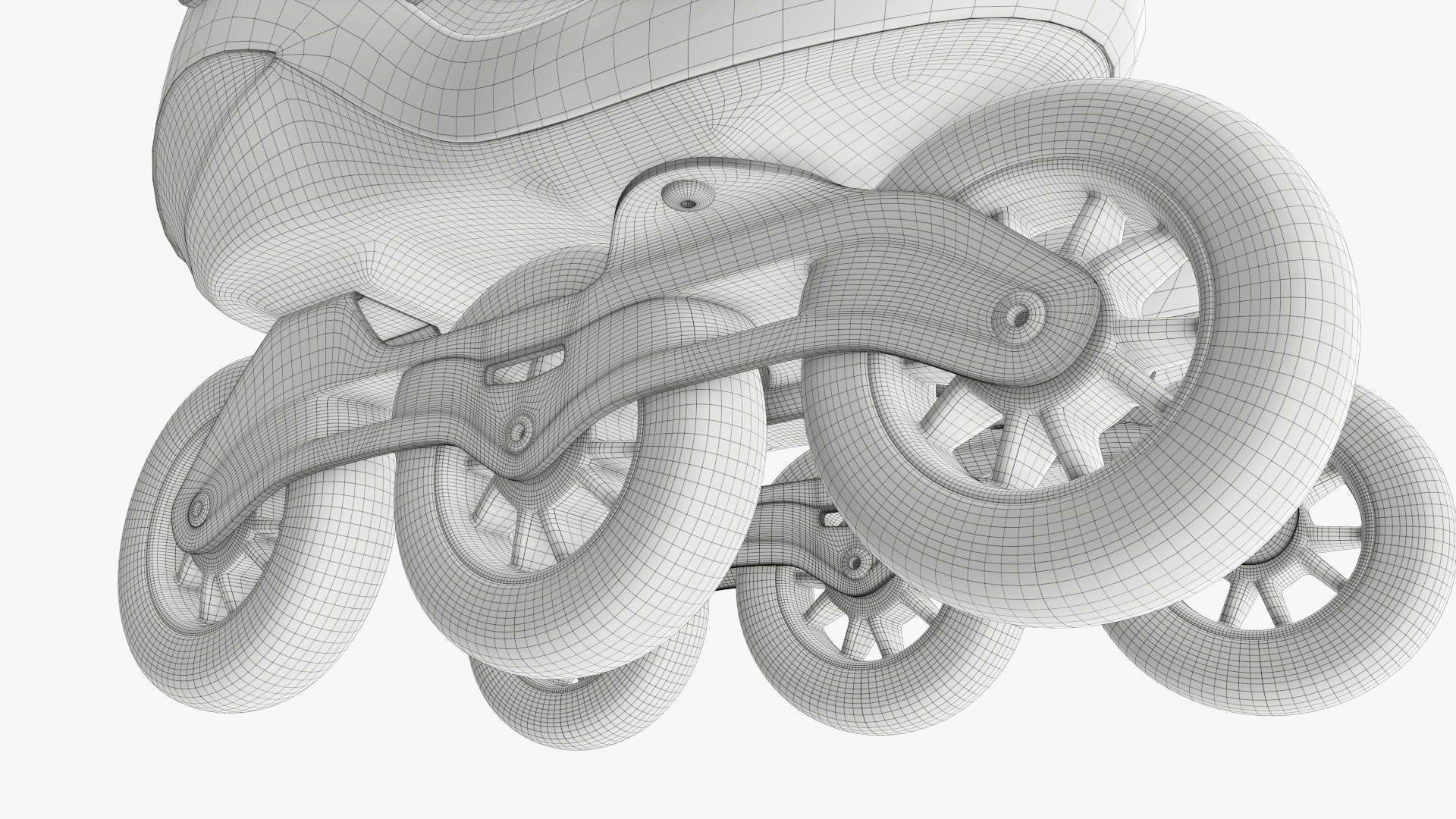 Roller skates inline 3D model_20