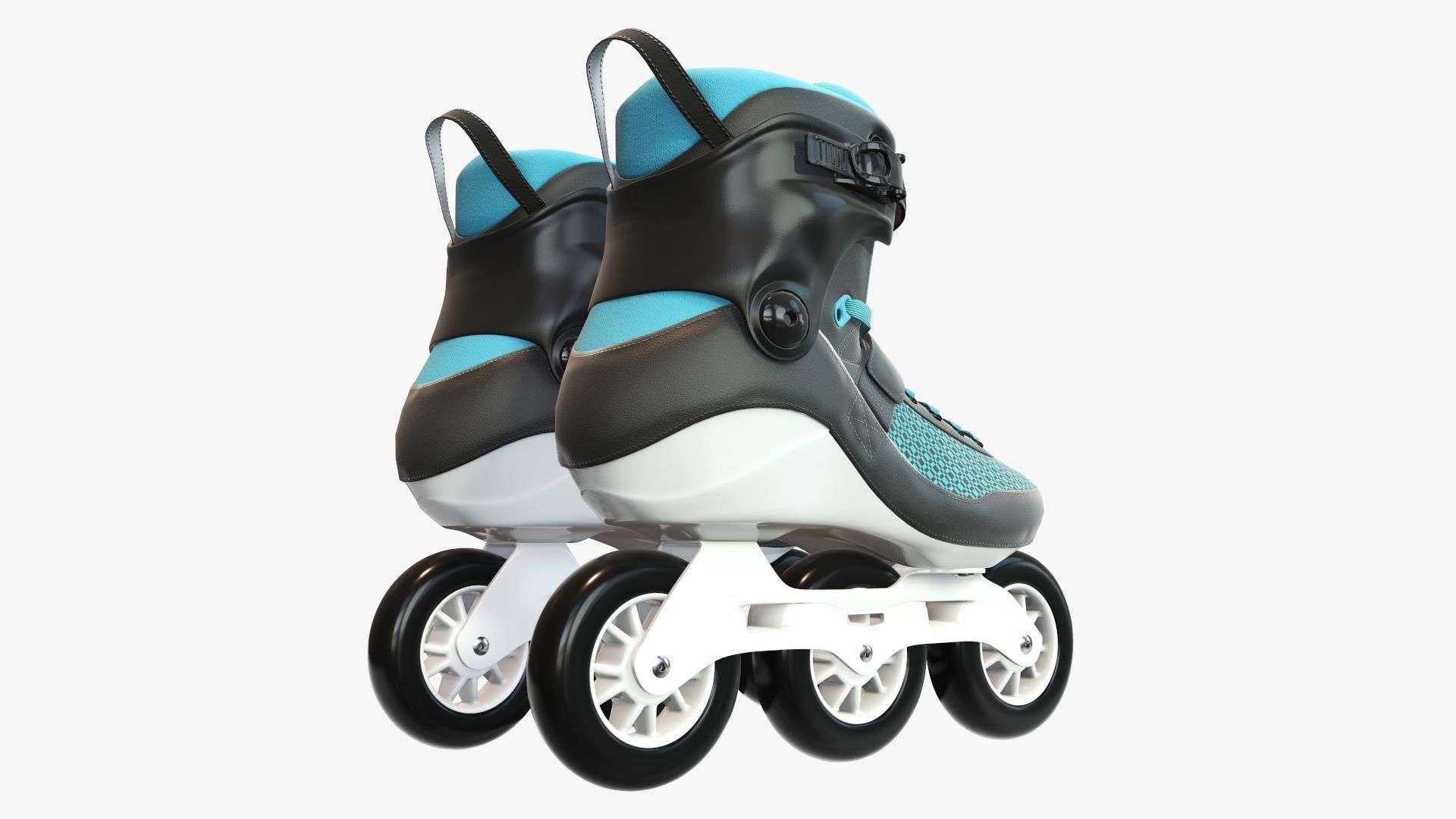 Roller skates inline 3D model_3