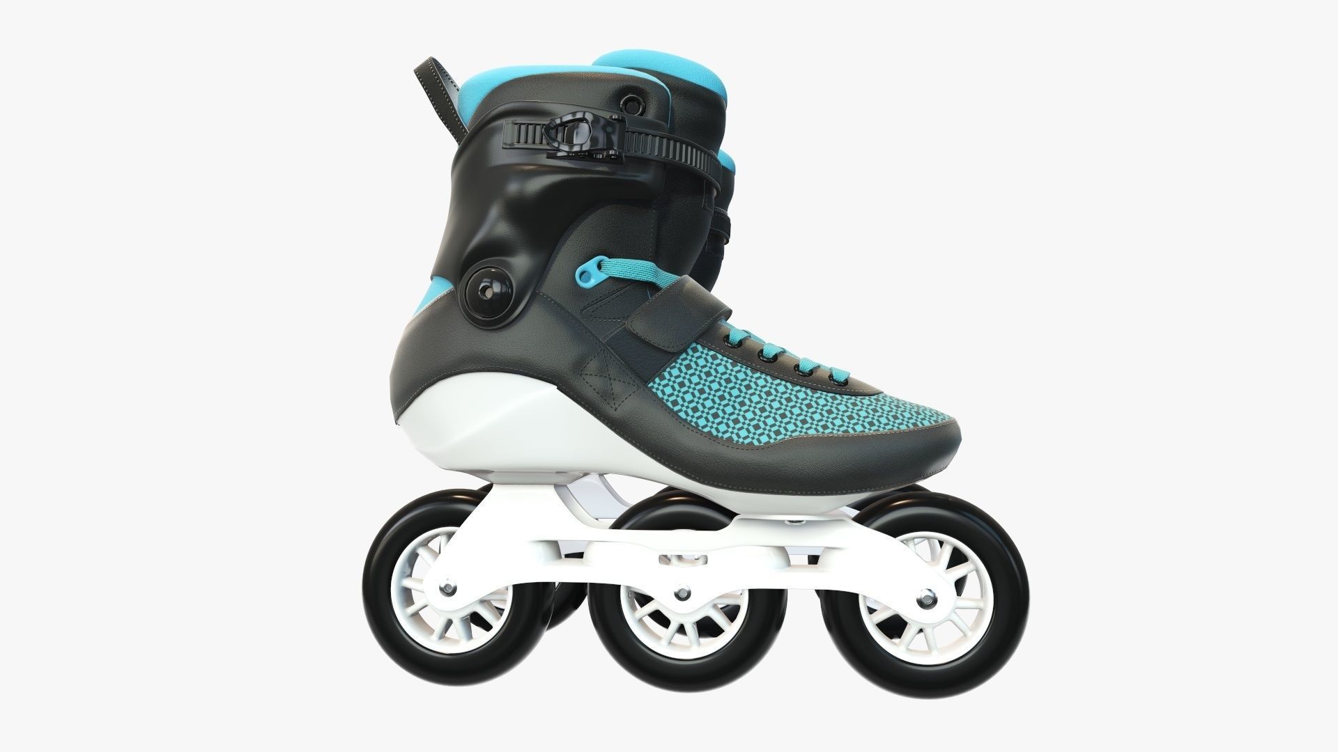 Roller skates inline 3D model_2