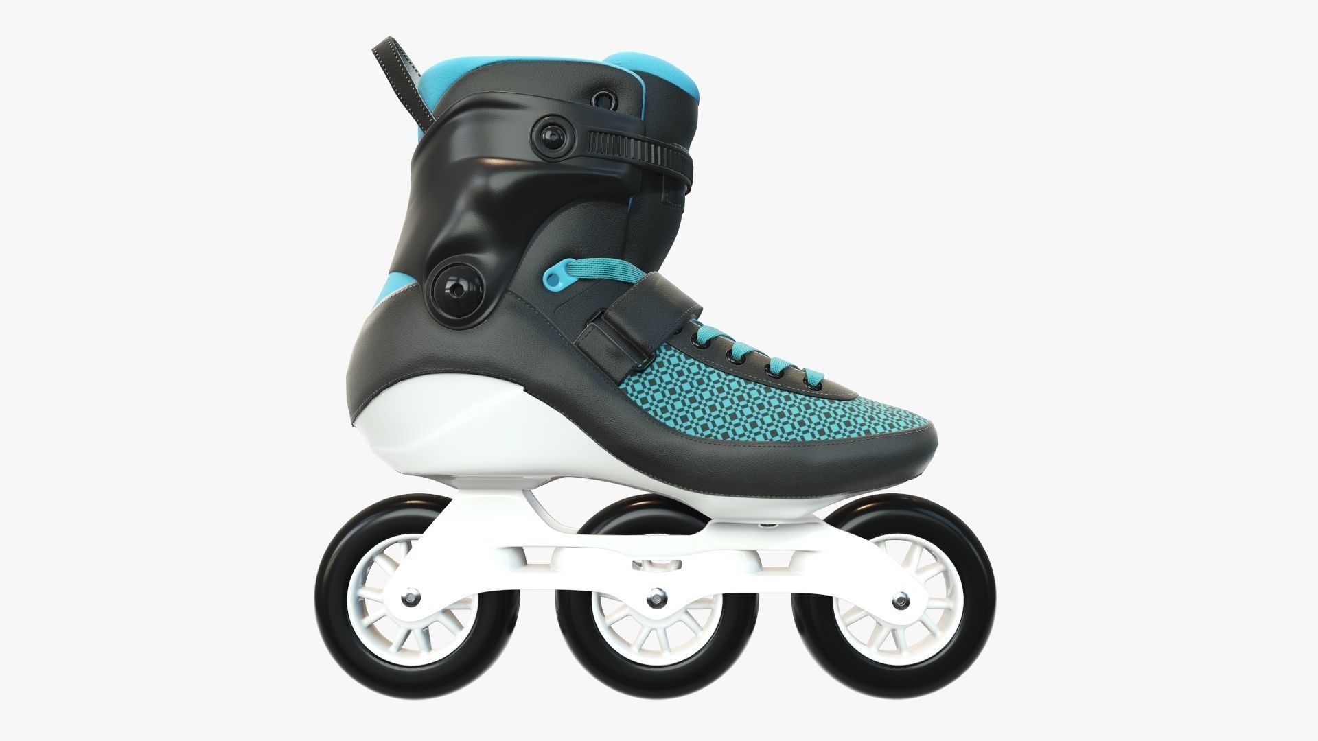 Roller skates inline 3D model_5