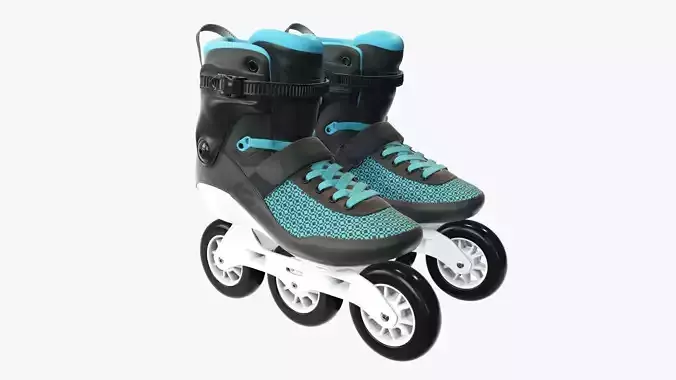 Roller skates inline 3D model