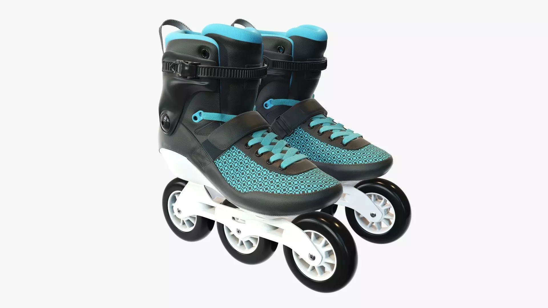Roller skates inline 3D model_0
