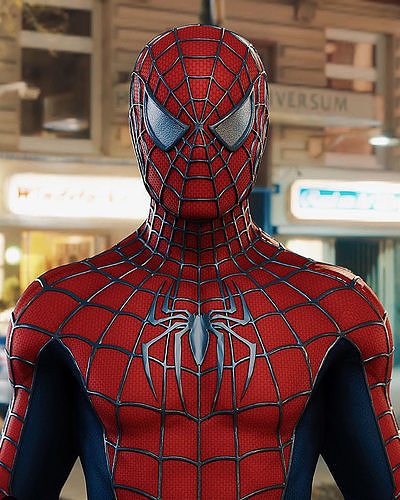 Spider-man Saimi Suit - Tobey Maguire Rigged 3D Model 3D model