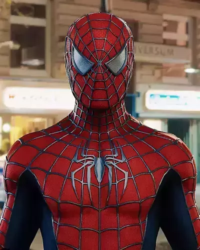 Spider-man Saimi Suit - Tobey Maguire Rigged 3D Model 3D model