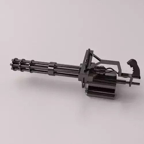 Minigun grenade launcher 3D model