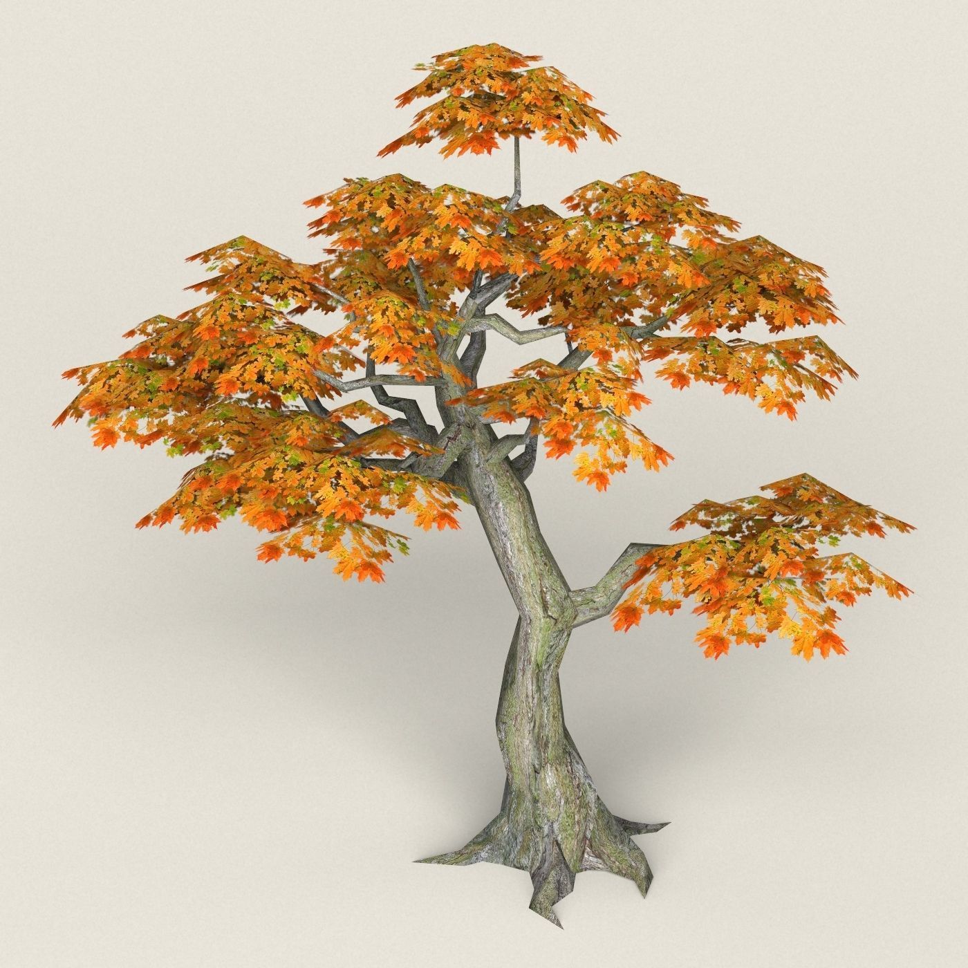 Fantasy Maple Tree 13 Low-poly 3D model_1