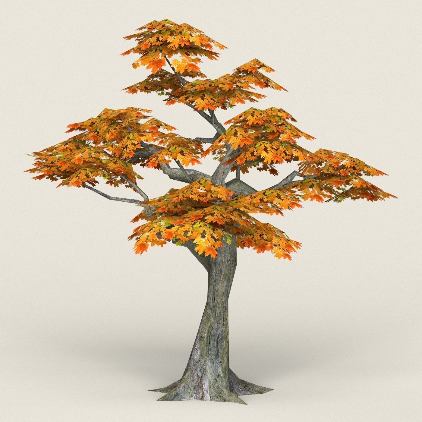 Fantasy Maple Tree 13 Low-poly 3D model_2