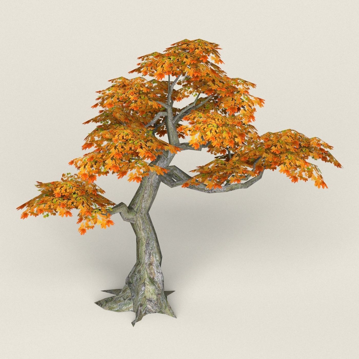 Fantasy Maple Tree 13 Low-poly 3D model_3