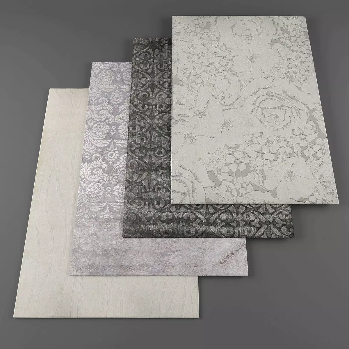 Rugs collection 053 Low-poly 3D model_0