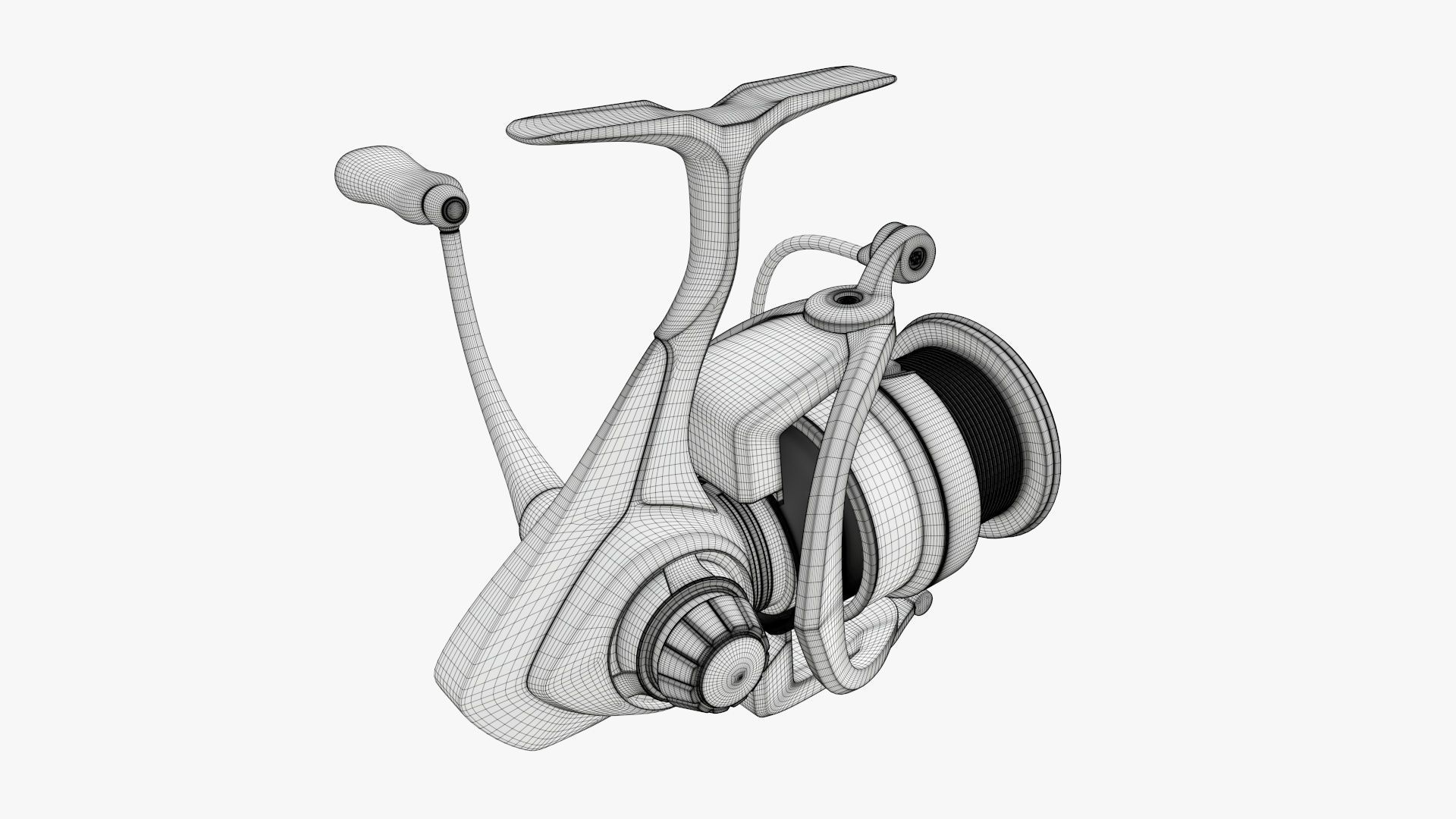Fishing reel 3D model_12