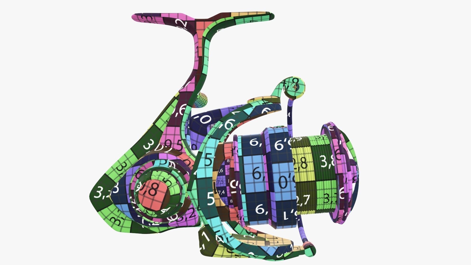 Fishing reel 3D model_19