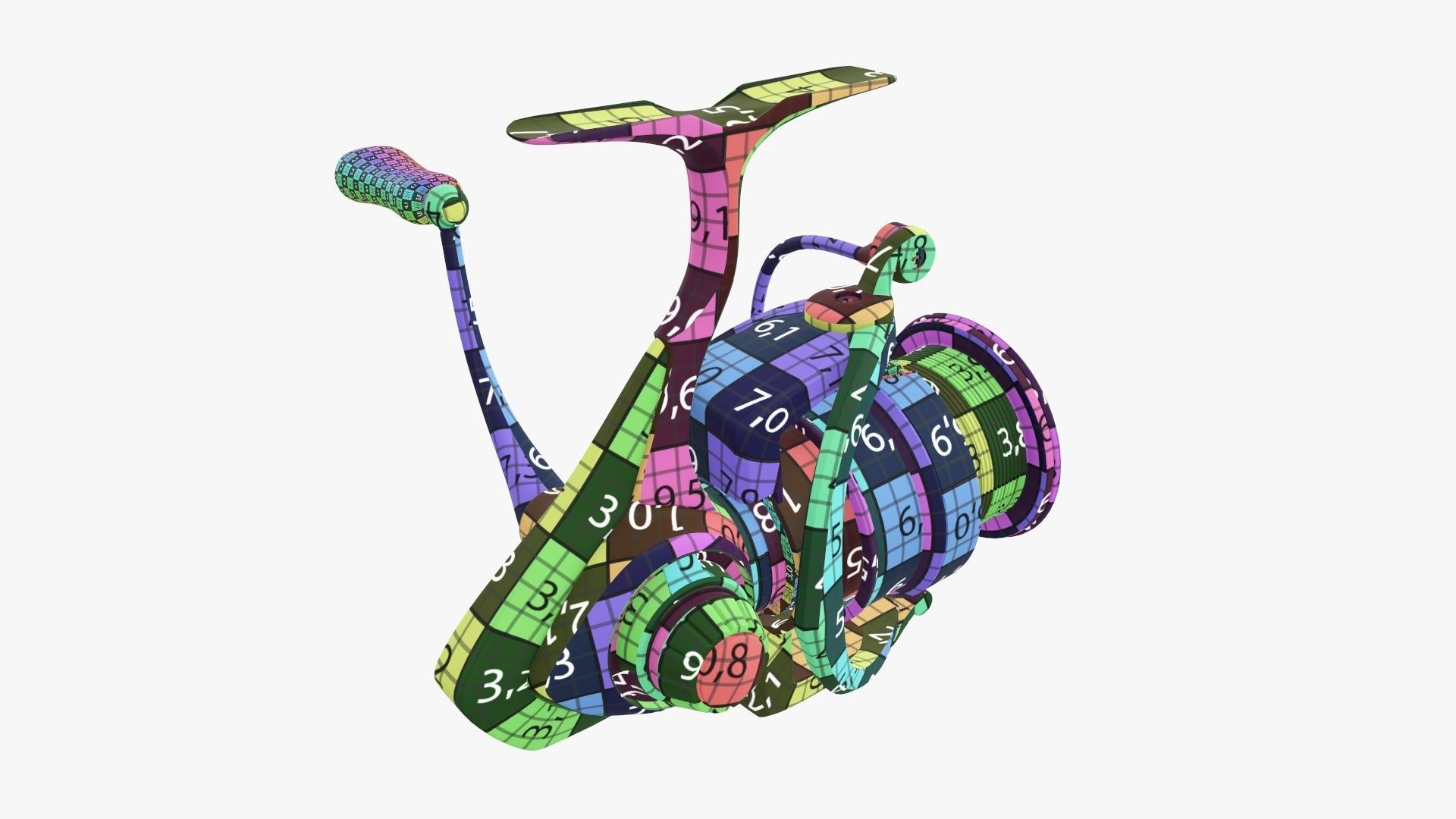 Fishing reel 3D model_20