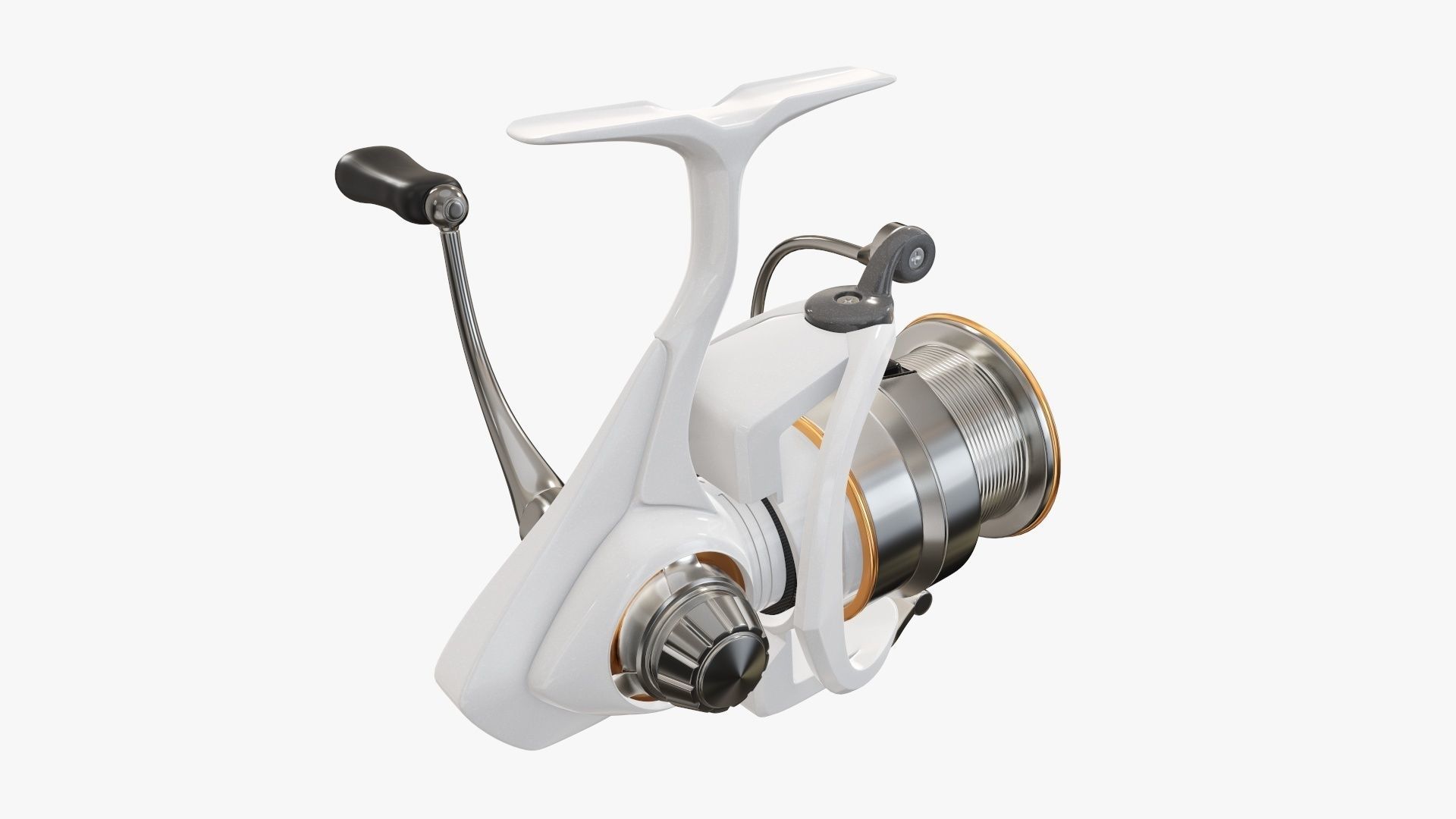 Fishing reel 3D model_4