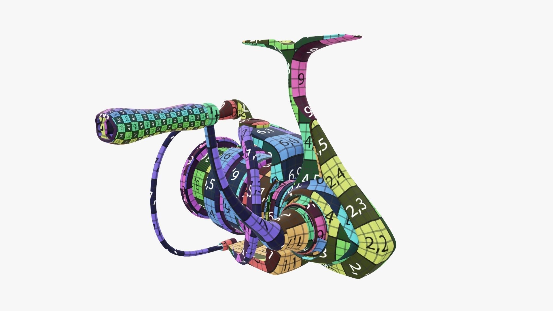 Fishing reel 3D model_21