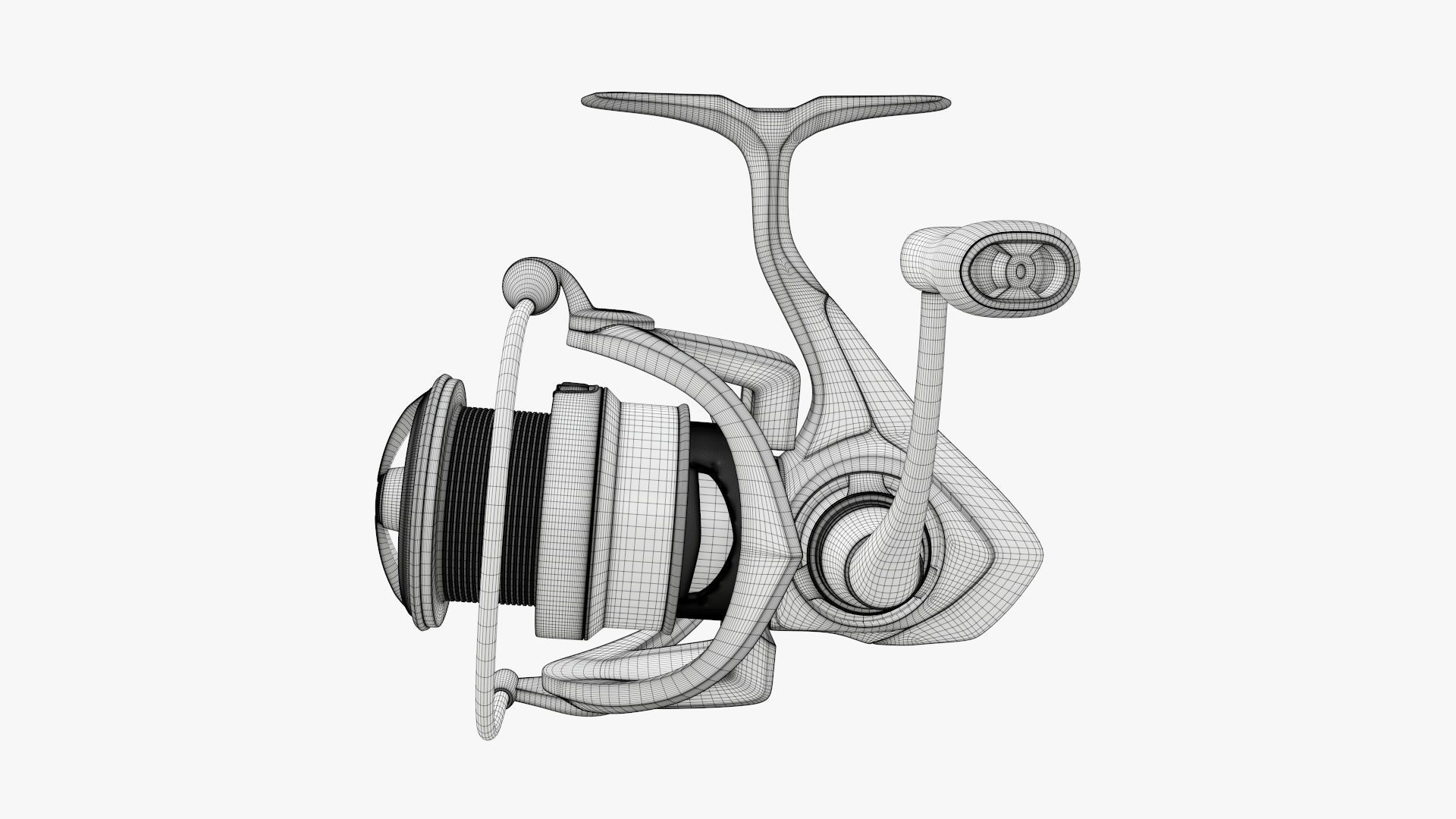 Fishing reel 3D model_8