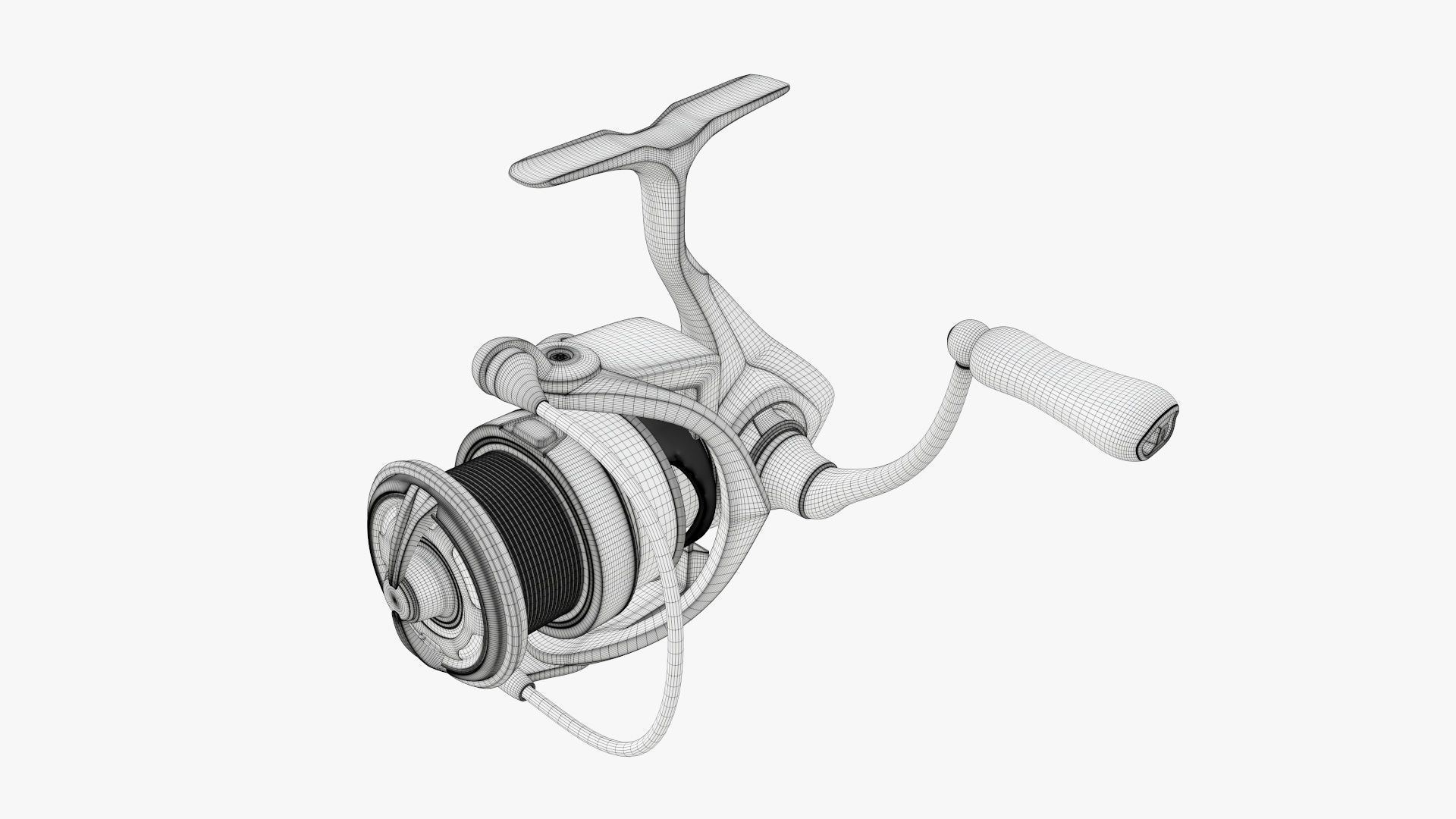 Fishing reel 3D model_9