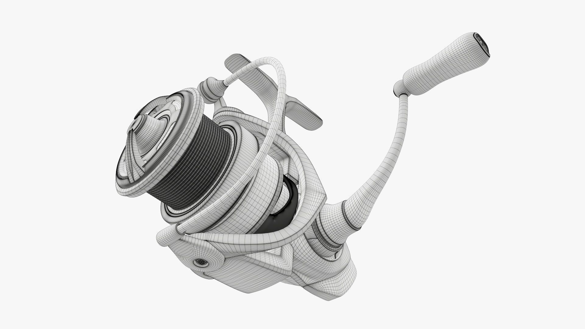 Fishing reel 3D model_15