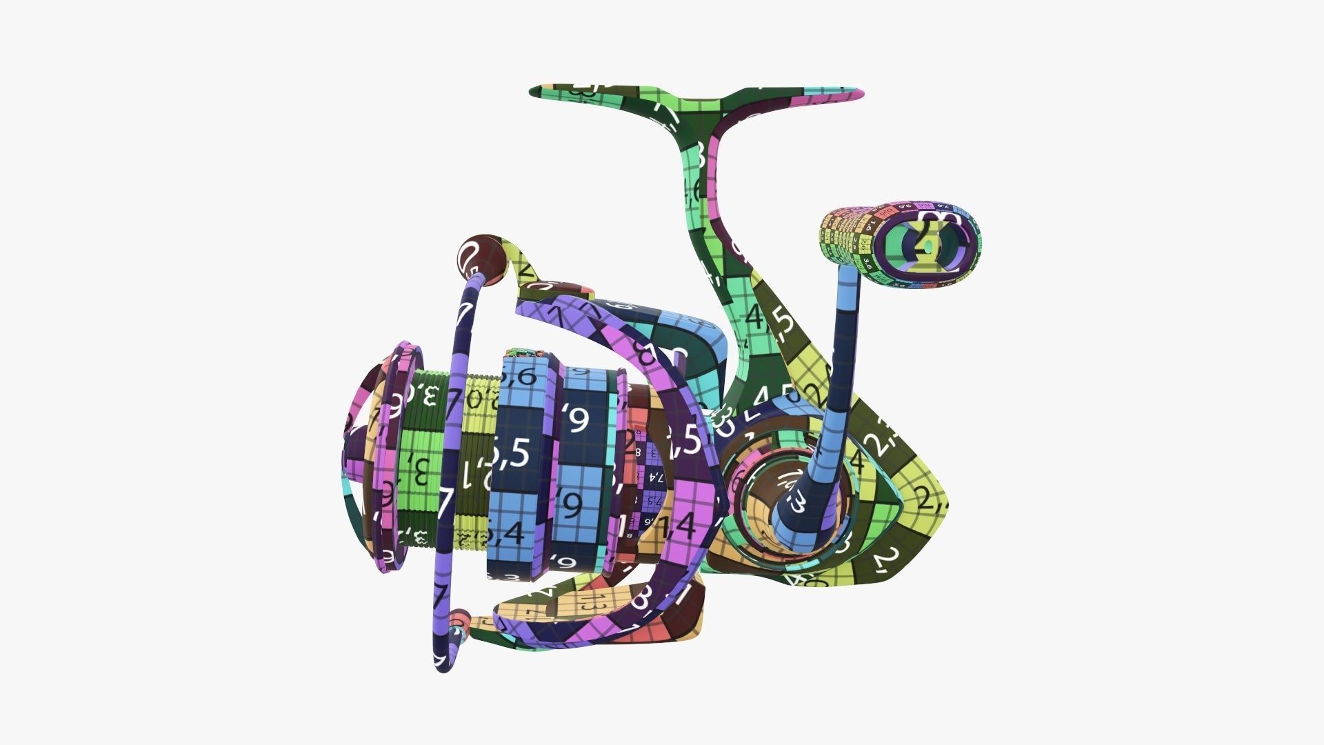 Fishing reel 3D model_16