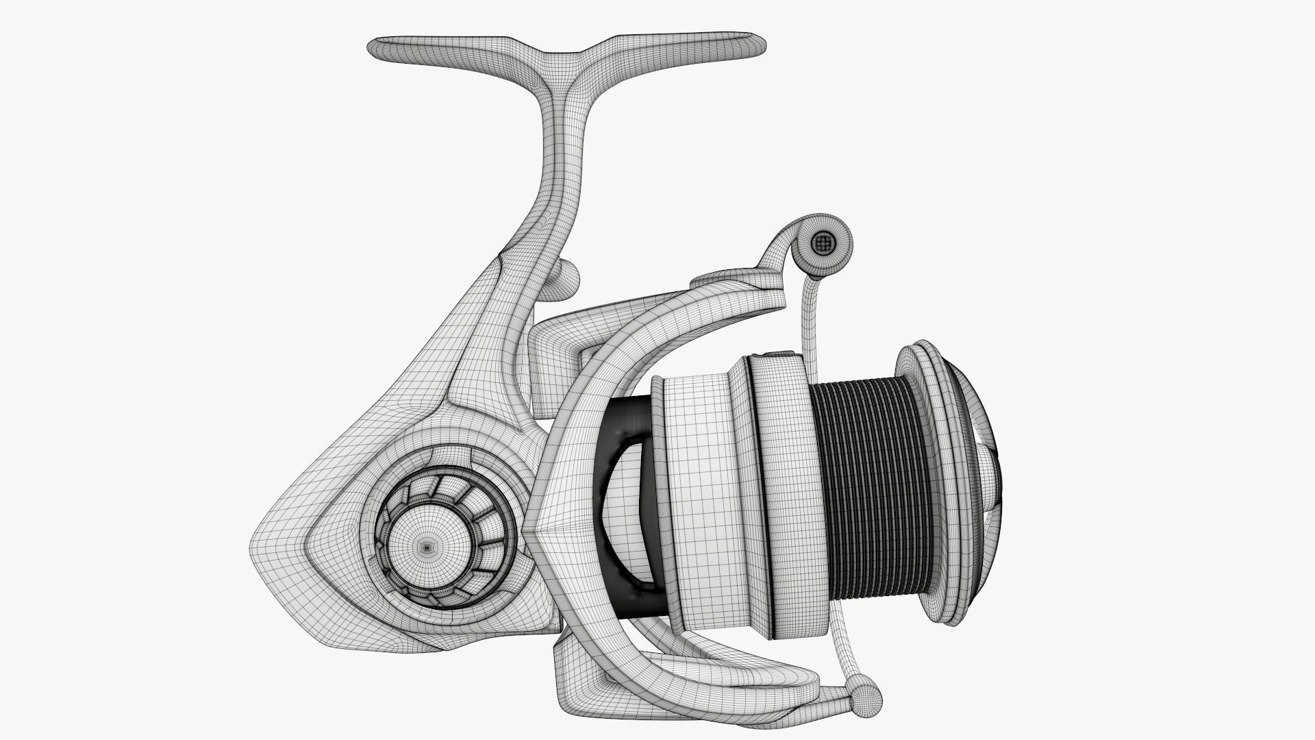 Fishing reel 3D model_11
