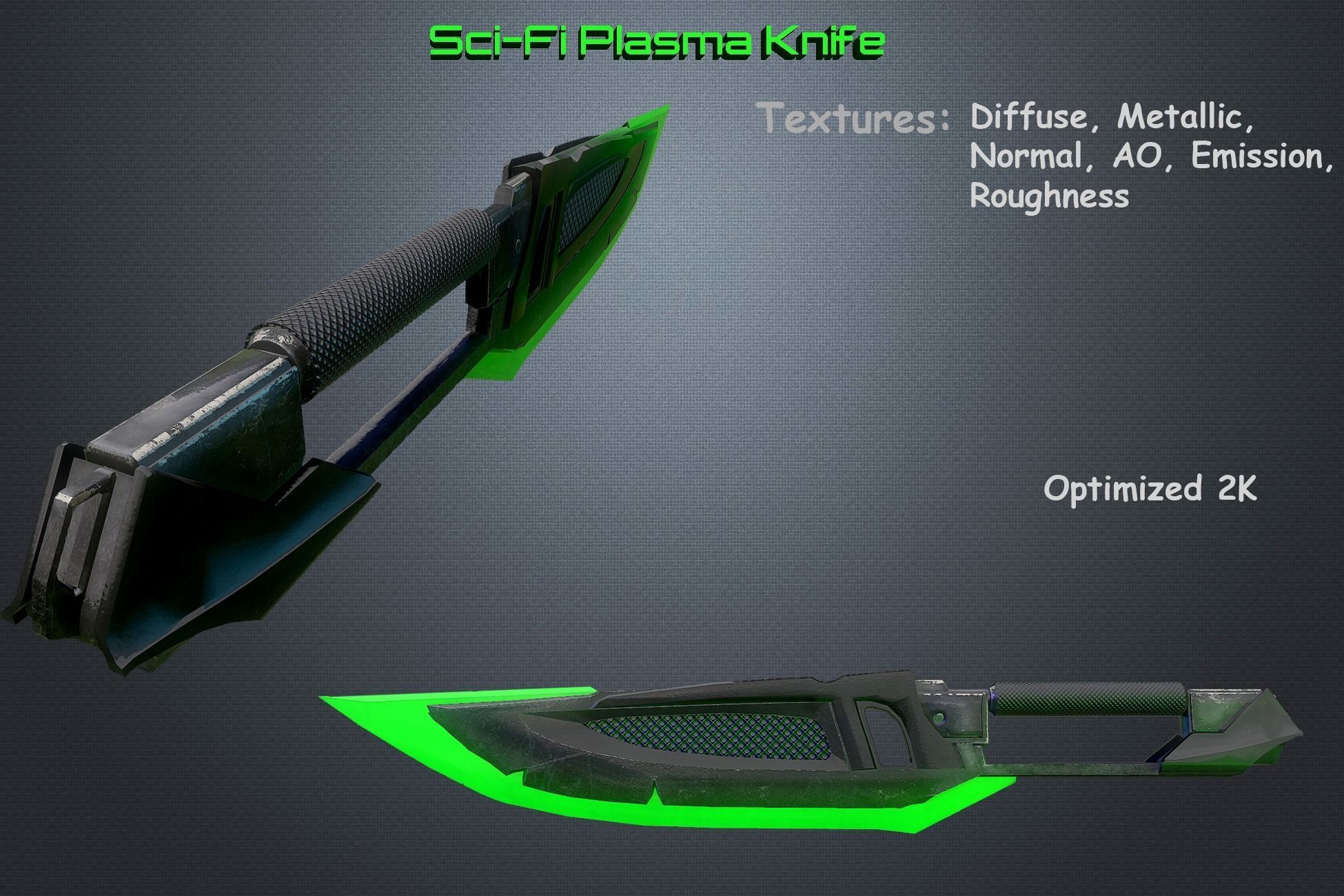 3D model Sci-fi Plasma Knife VR / AR / low-poly | CGTrader