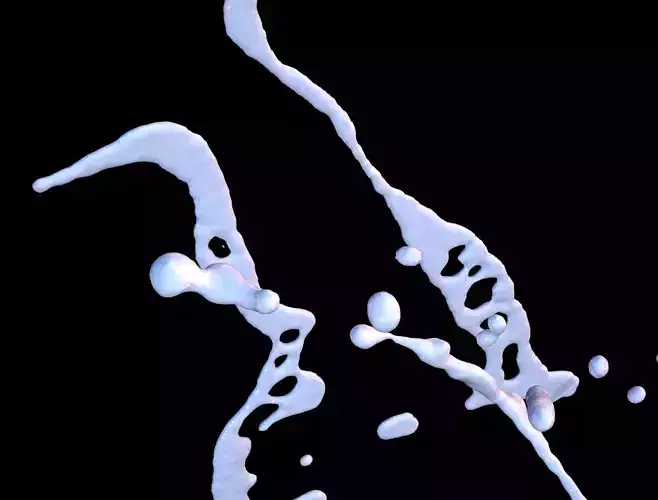 shum 1 liquid splashing Free 3D model