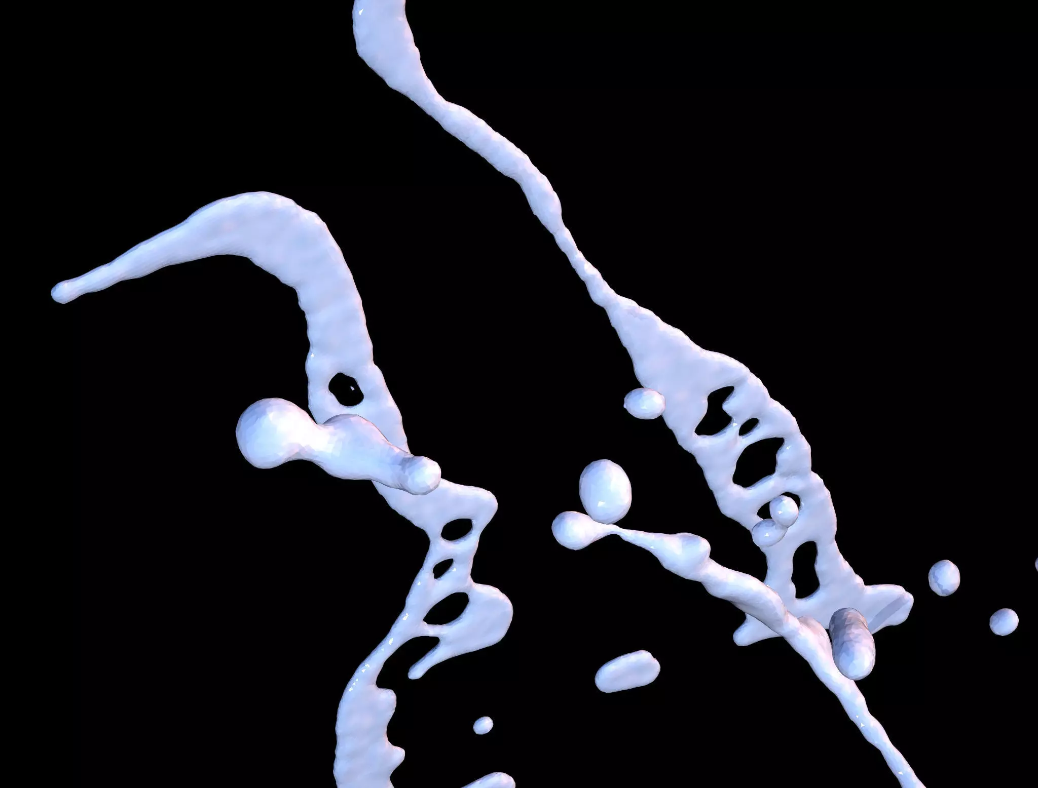 shum 1 liquid splashing Free 3D model