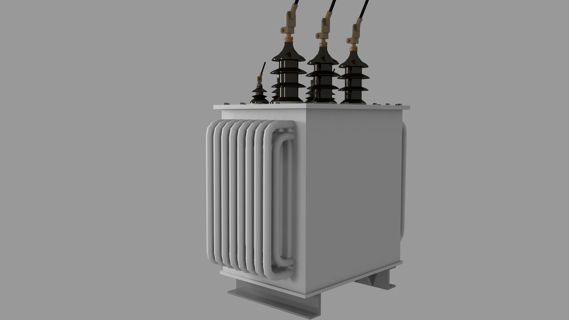 Electrical Power Transformer - Lowpoly-Highpoly Low-poly 3D model_8