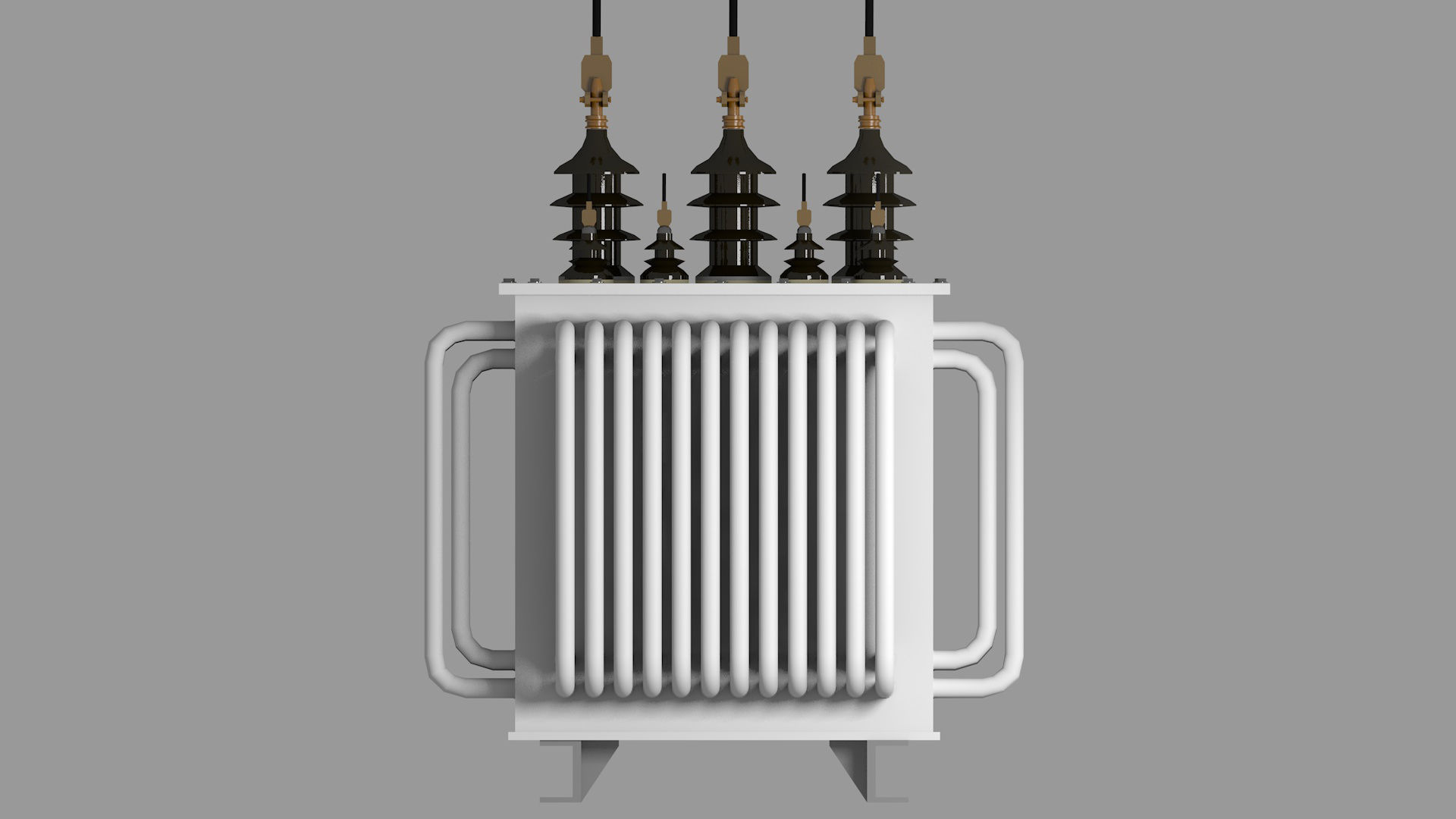 Electrical Power Transformer - Lowpoly-Highpoly Low-poly 3D model_5