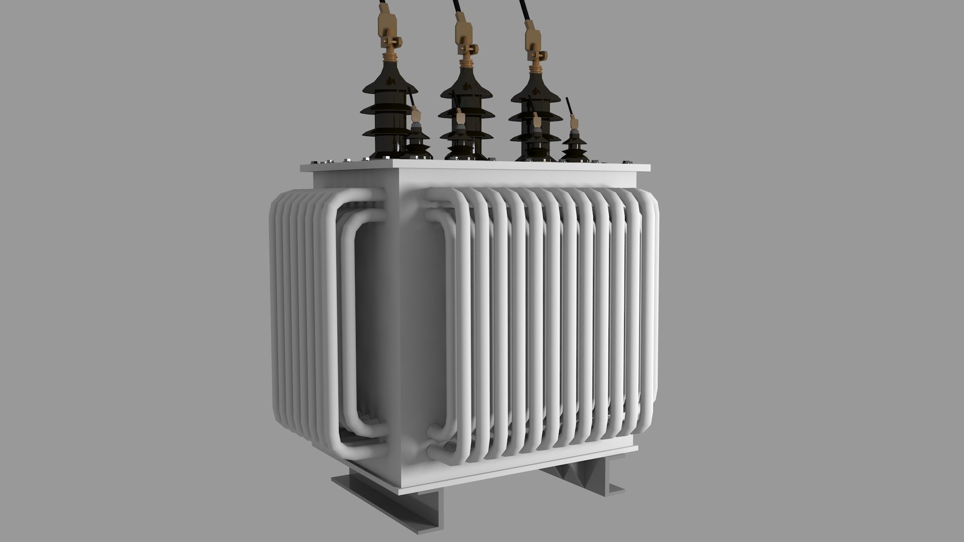 Electrical Power Transformer - Lowpoly-Highpoly Low-poly 3D model_6