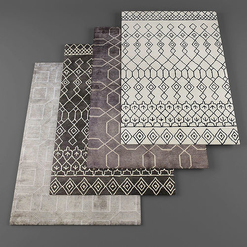 Rugs collection 075 Low-poly 3D model