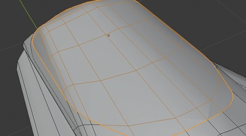 Scifi futuristic security helicopter Low-poly 3D model_22