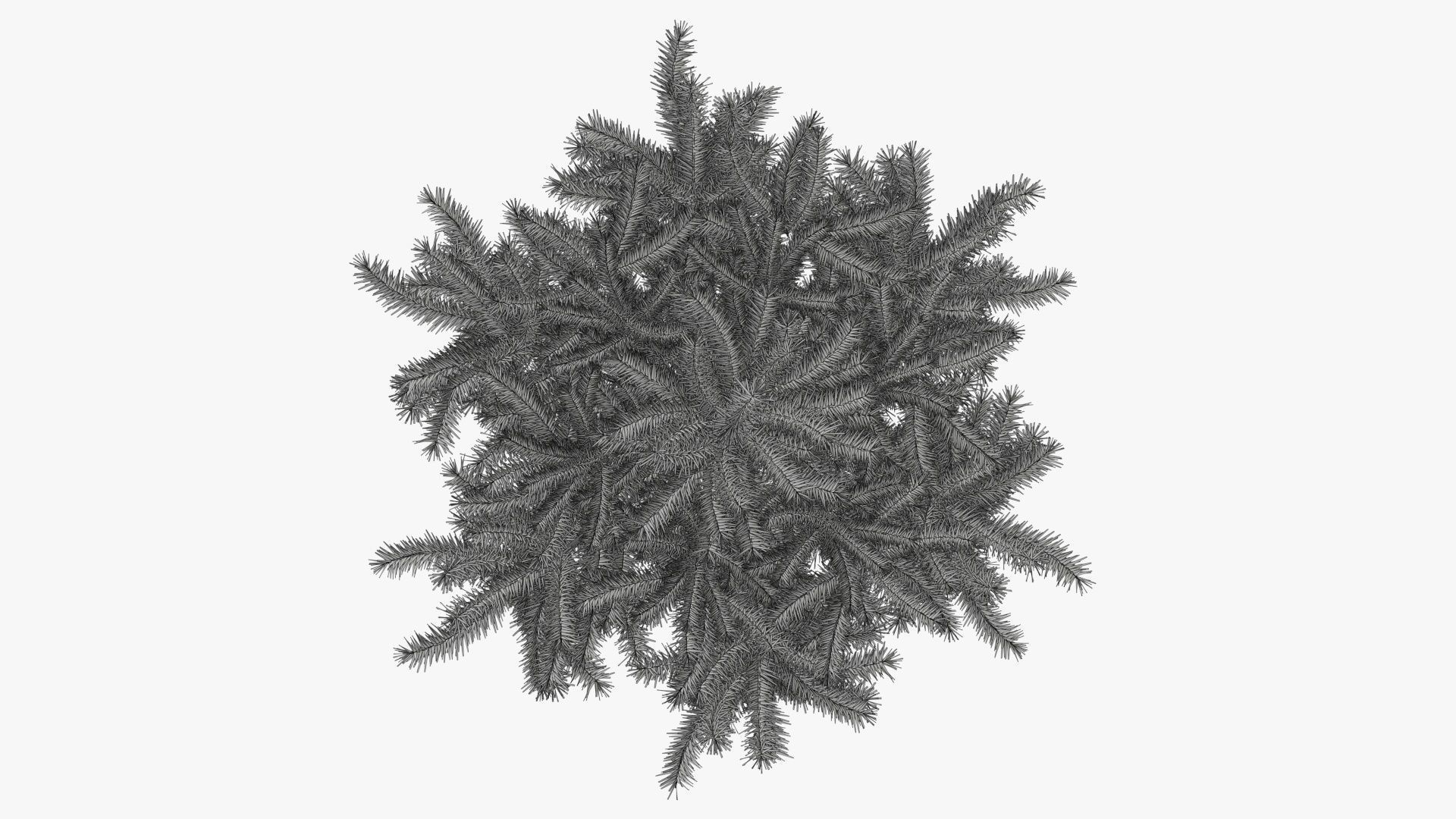 Fir tree artificial 02 3D model_9