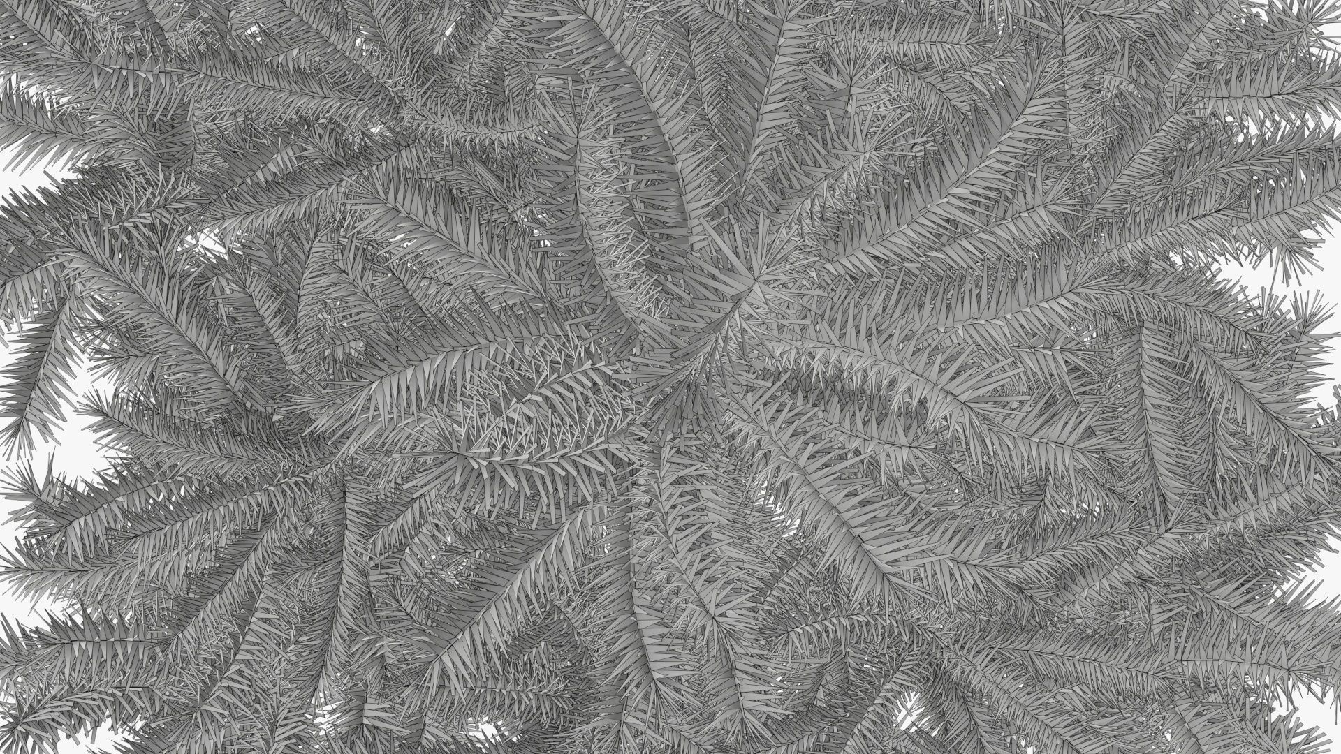 Fir tree artificial 02 3D model_8