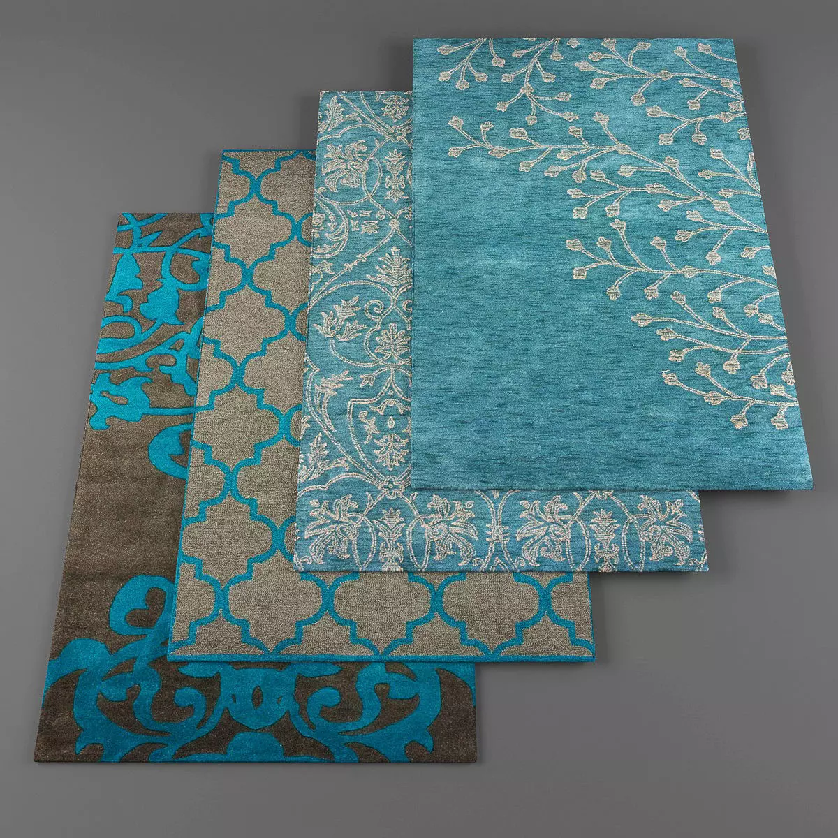 Rugs collection 087 Low-poly 3D model_0