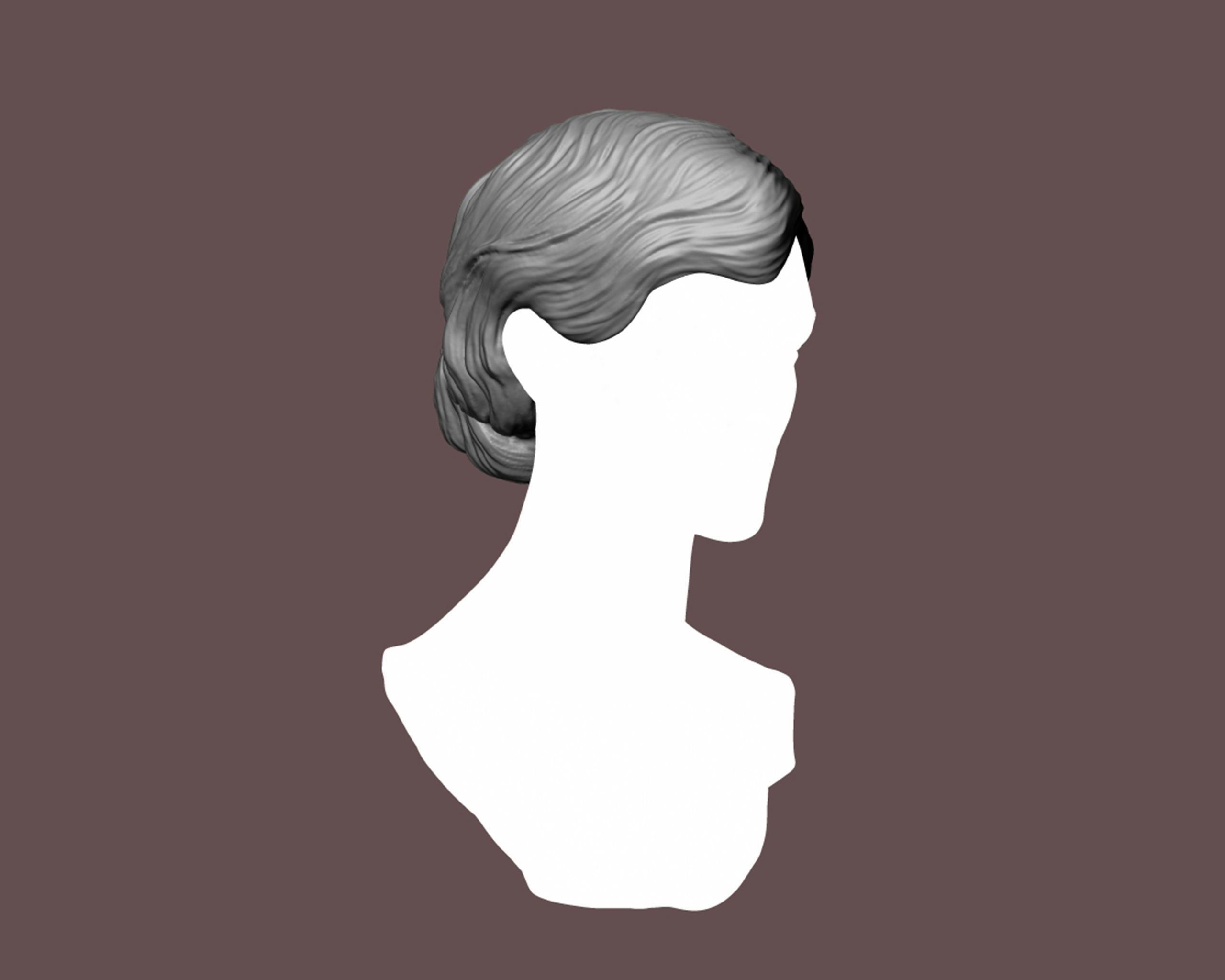 Hairstyle 13 3D print model_9