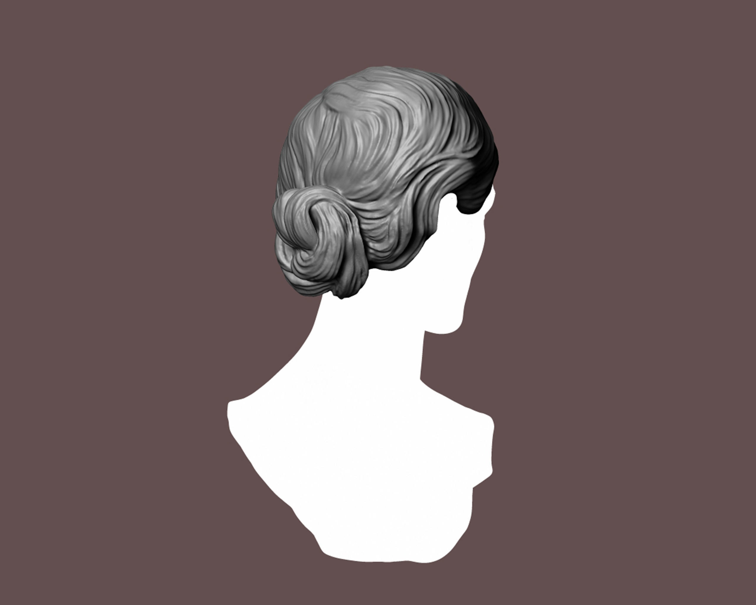 Hairstyle 13 3D print model_10